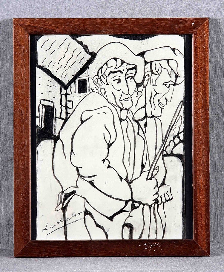 Laxeiro comparable auction result: laxeiro 1908 1996 personajes drawing