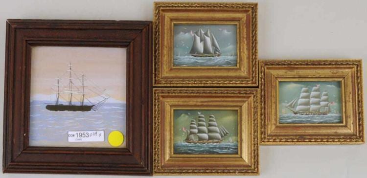 christopher j guise 3 miniature ship paintings · Schwenke Auctioneers · 2017-09-27 Christopher J. Guise comparable auction result: christopher j guise 3 miniature ship paintings