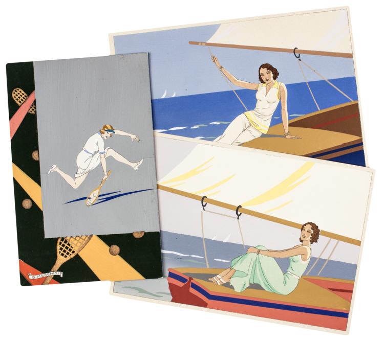 Giovanni Meschini comparable auction result: giovanni meschini lotto di 7 cartoline di cui 2 viaggiate