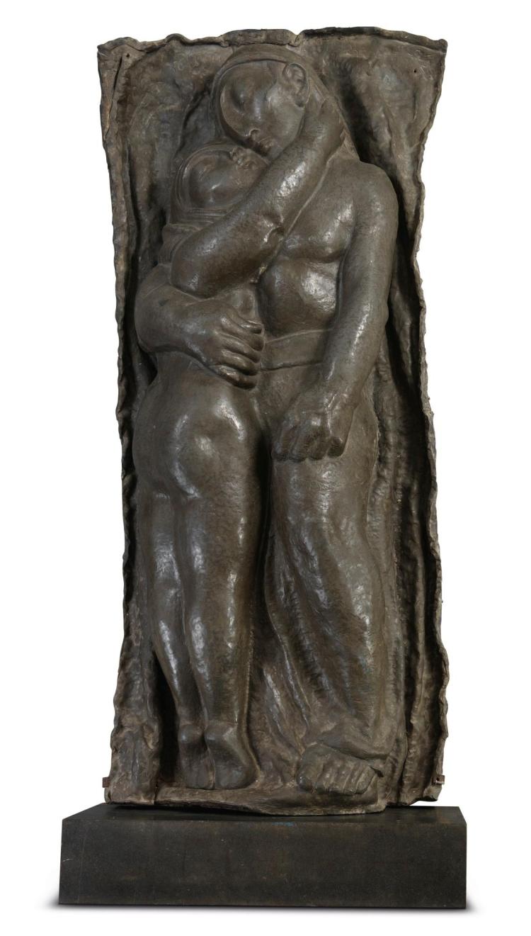 José de Creeft comparable auction result: jos de creeft entwined couple