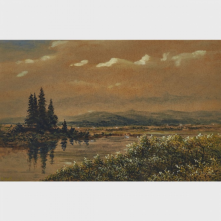 Marmaduke Matthews comparable auction result: marmaduke matthews o s a r c a settling up the n w watercolour heightened with white on brown card sight 9 25 ins x 14 25 ins 24 5 cms x 38 cms