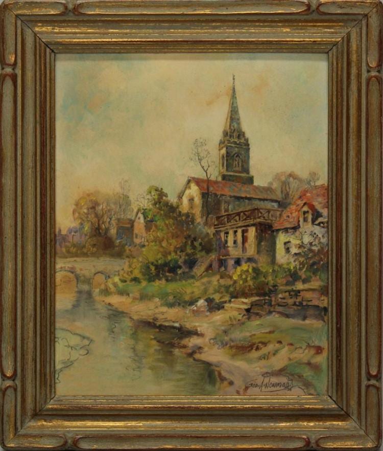 George A Newman comparable auction result: george a newman 1875 1965 pennsylvania a vermont settlement