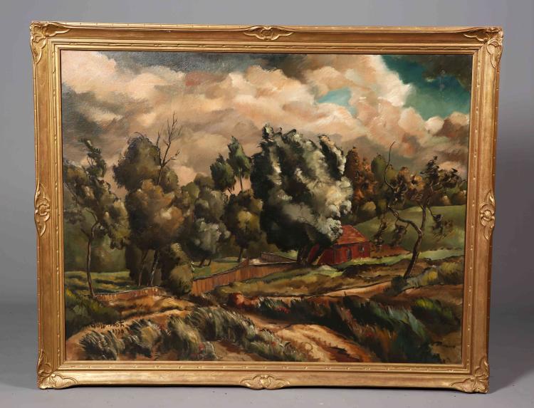 Colum robert Gore-Booth comparable auction result: colum robert gore booth 1913 1959 auberge fontainebleau signed and dat