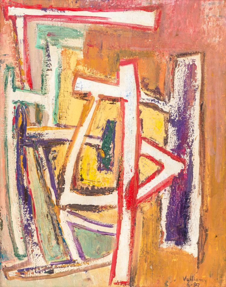 Gérard Vulliamy comparable auction result: g rard vulliamy 1909 2005 composition huile sur toile sign e et dat e indistinctement