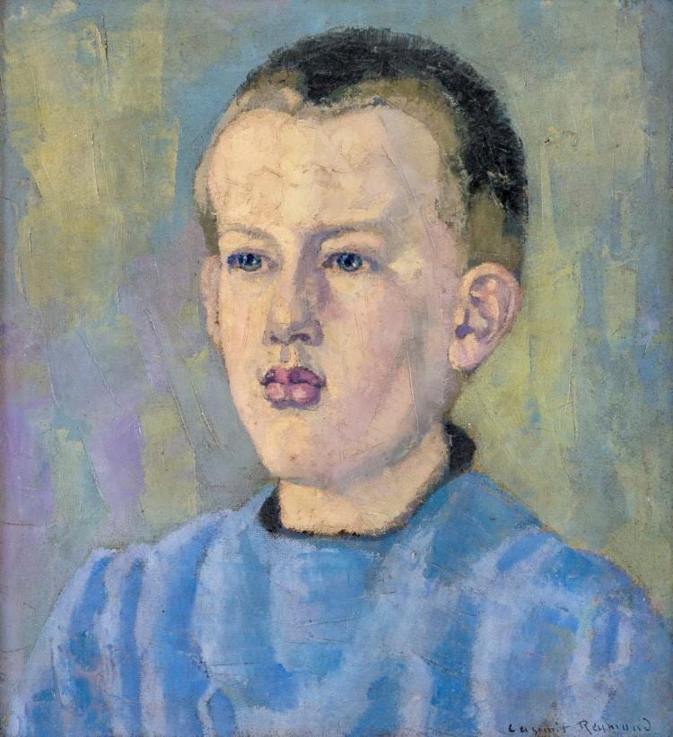 Casimir Reymond comparable auction result: casimir reymond 1893 1969 portrait de jeune gar on huile sur toile sign e