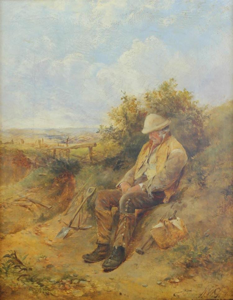 William (1824) Gosling comparable auction result: william gosling british 1824 1883 noon oil on canvas 12 1 2 x 10 in