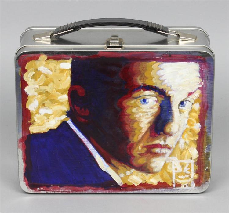 TUTTLE, RICHARD. SIGNED ART BINDING RETABLO OF FRANK O'HARA'S LUNCH POEMS IN PAINTED AND DECORATED LUNCH BOX sold by Potomack Company, lot 2150 — auction record photograph