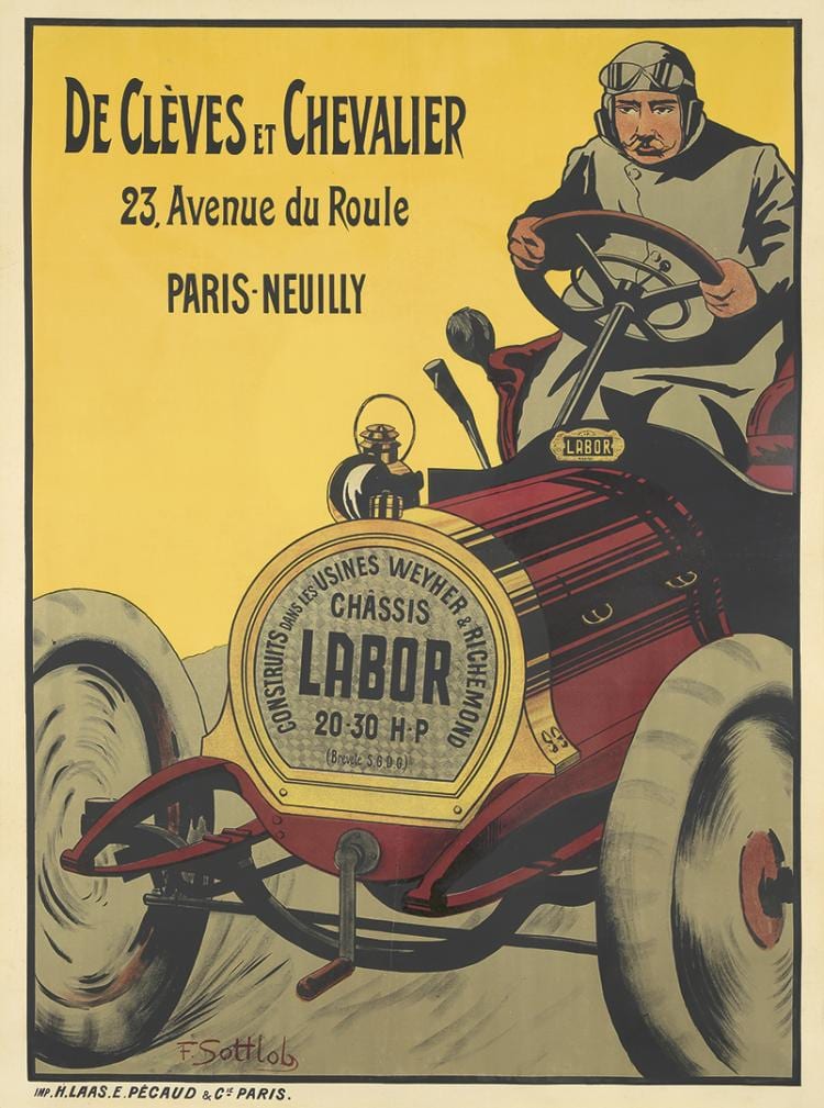 Fernand Louis Gottlob comparable auction result: labor ca 1903