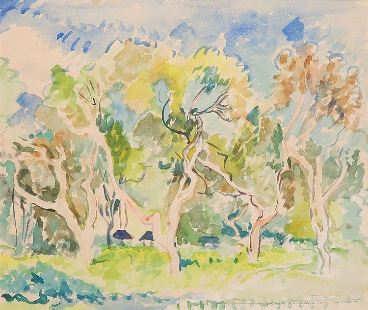 Tymon Niesiolowski comparable auction result: tymon niesiolowski 1882 1965 orchard 1936