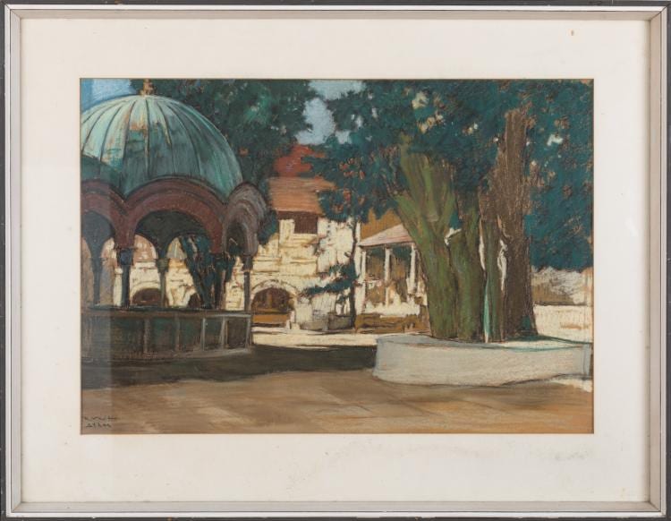 Rudolf Veit comparable auction result: rudolf veit pastel athos