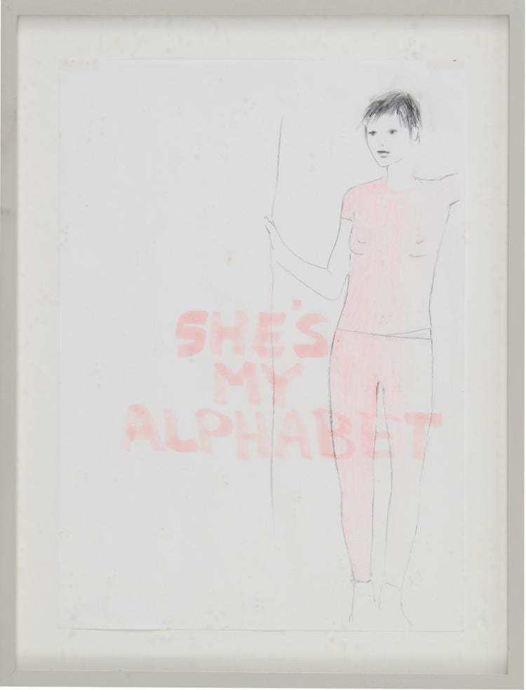 Douglas Kolk comparable auction result: douglas kolk she s my alphabet