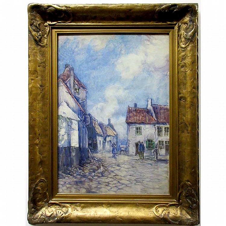 Georges Chavignaud comparable auction result: georges chavignaud canadian 1865 1944 dutch village watercolour signed lower right sight 18 x 12