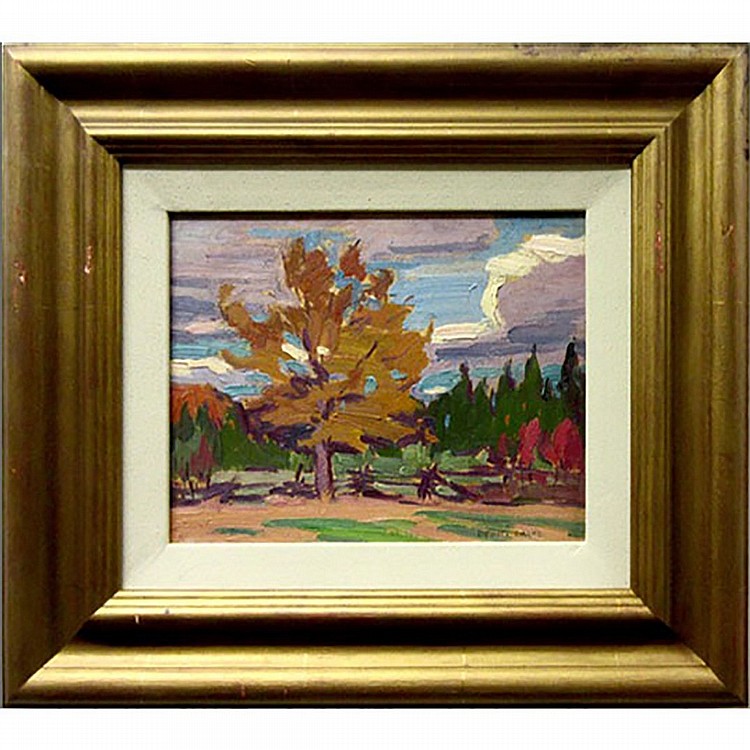 dewitt drake canadian 1884 1979 early autumn on the farm oil on panel estate stamped signature lower right inventory 114 7 8 x 10 19 8 x 25 4 cm · Waddington's · 2017-10-05 Dewitt Drake comparable auction result: dewitt drake canadian 1884 1979 early autumn on the farm oil on panel estate stamped signature lower right inventory 114 7 8 x 10 19 8 x 25 4 cm