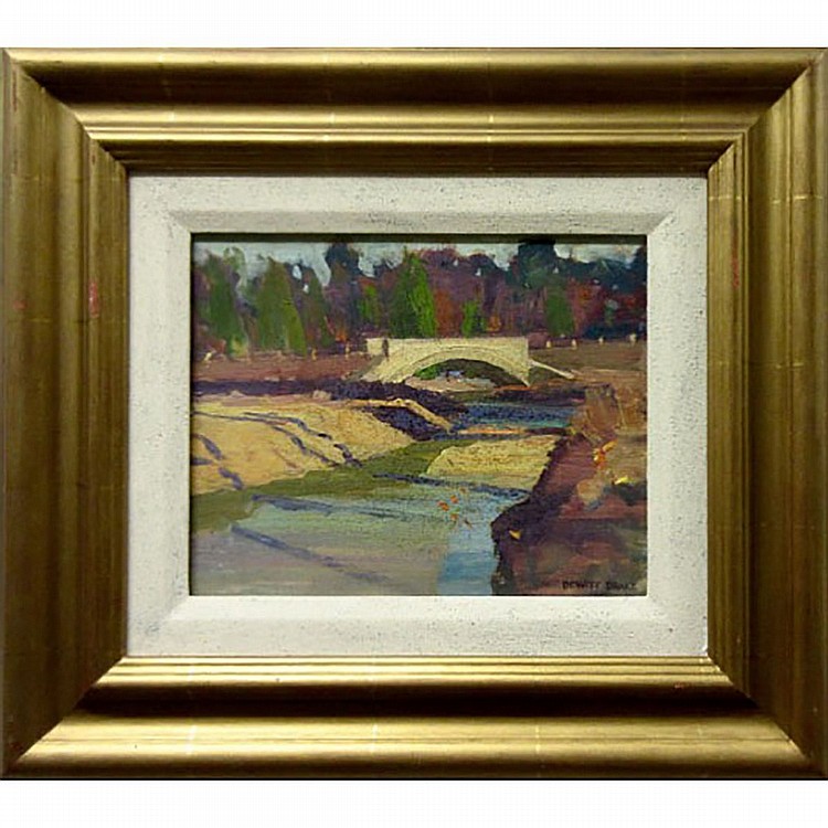 dewitt drake canadian 1884 1979 bridge over river oil on panel estate stamped signature lower right titled to label verso inventory 330 8 5 x 10 5 21 6 x 26 7 cm · Waddington's · 2017-10-05 Dewitt Drake comparable auction result: dewitt drake canadian 1884 1979 bridge over river oil on panel estate stamped signature lower right titled to label verso inventory 330 8 5 x 10 5 21 6 x 26 7 cm