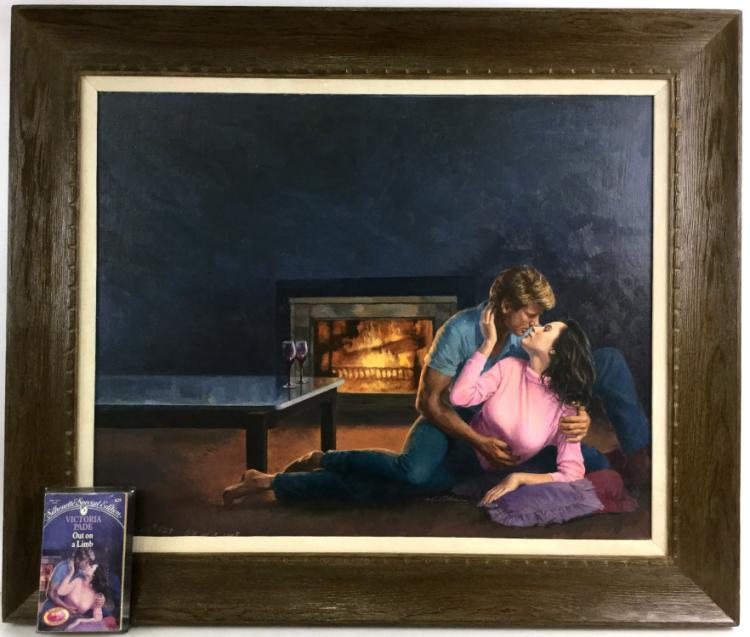 Gil Cohen comparable auction result: gil cohen oil on board victoria pade cover art