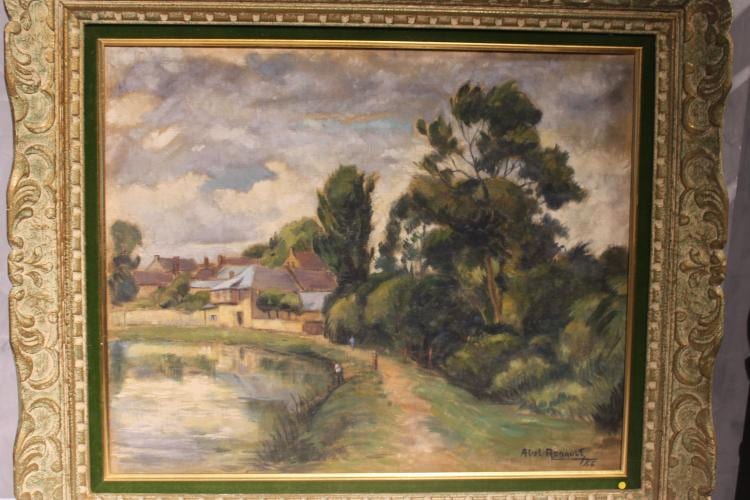 Abel Pierre Renault comparable auction result: abel pierre renault 1903 1992 village au bord