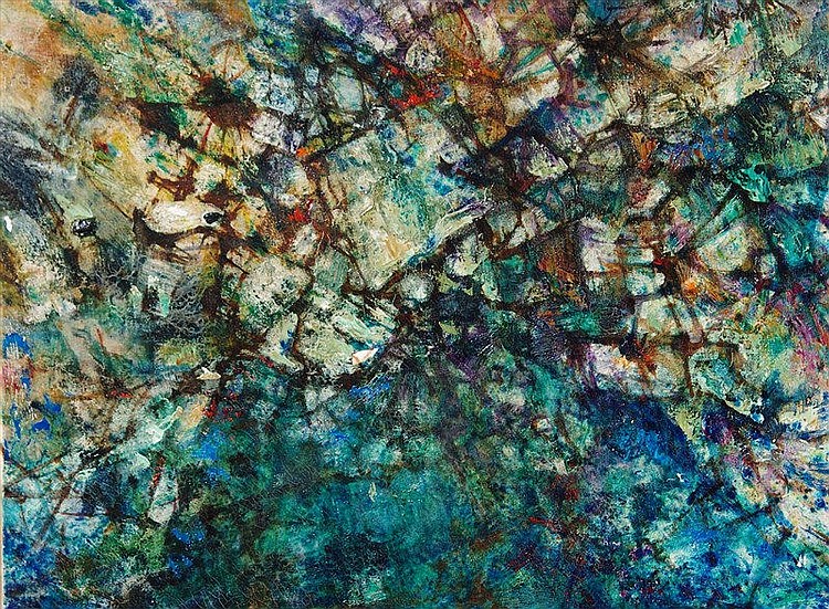 Robert Wogensky comparable auction result: robert wogensky 1919 composition huile sur toile sign e en bas gauc