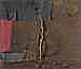 Alberto Burri (1915-1995) Sacco burlap, canvas and oil on canvas 33 7/8 x comparable sale