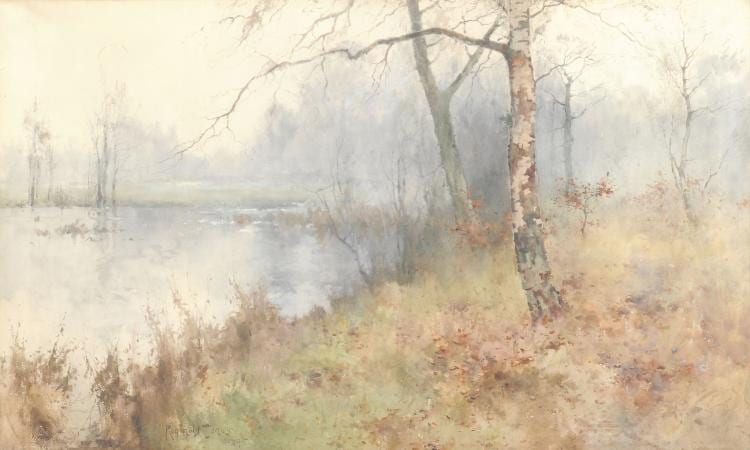 Reginald Jones comparable auction result: reginald jones british 1857 1920 wooded landscape