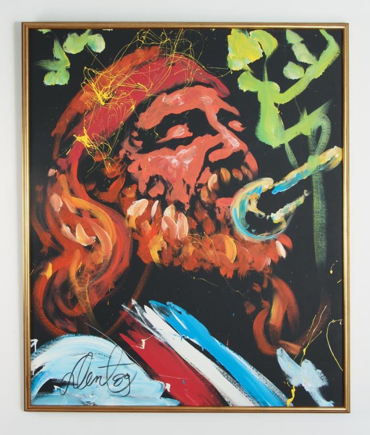 denny dent 1989 ptg willy nelson · Concept Art Gallery · 2017-10-21 Denny Dent comparable auction result: denny dent 1989 ptg willy nelson