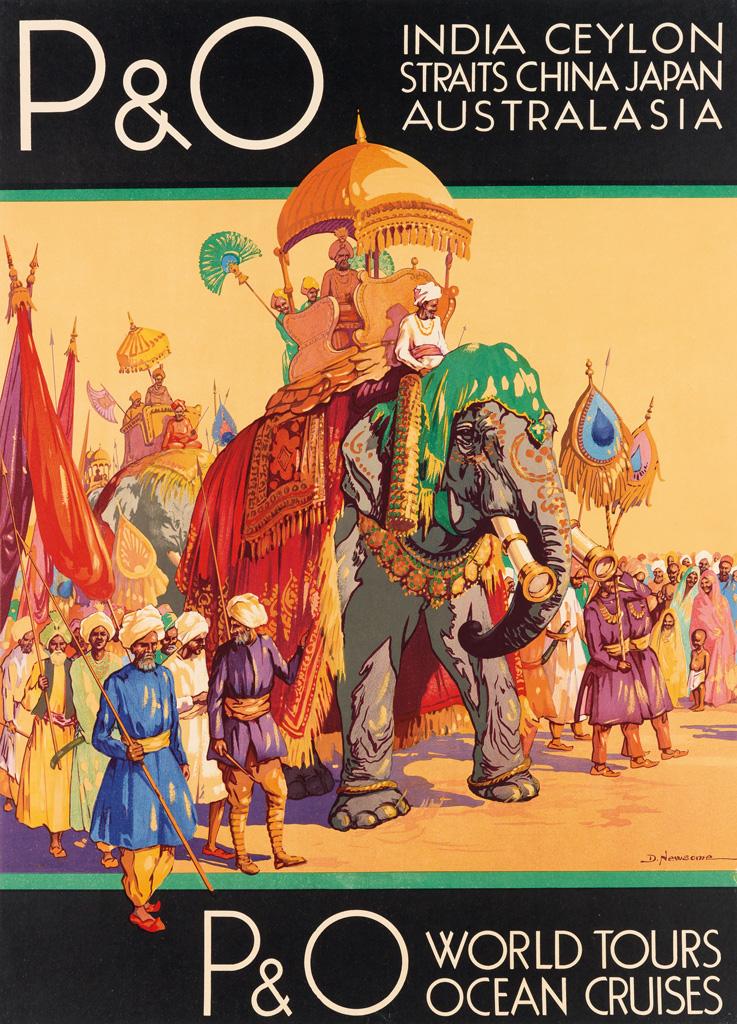 Dorothy Newsome comparable auction result: dorothy newsome circa 1900 1980 p o world tours ocean cruises circa 1930s 34x24 inches 87x63 cm