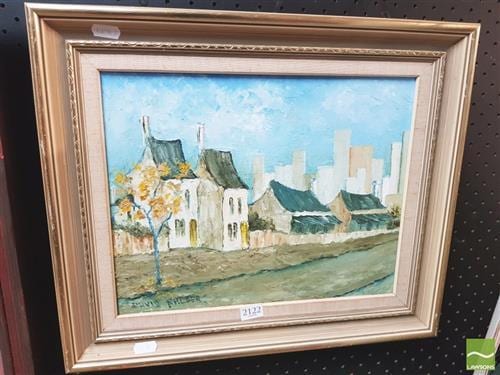David Nalder comparable auction result: david nalder old balmain oil on canvas board 26 5 x 34cm signed lower left