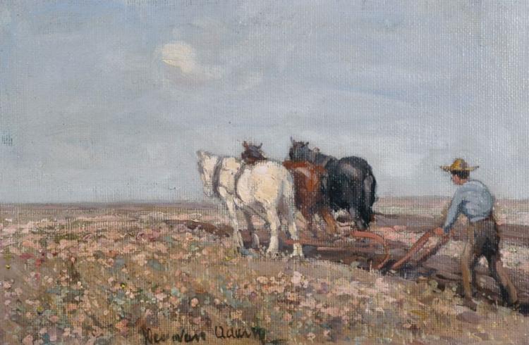 Joseph Denovan (1842) Adam comparable auction result: joseph denovan adam c 1870 c 1935 british a plough team at work oil on canvas signed 8 x 12