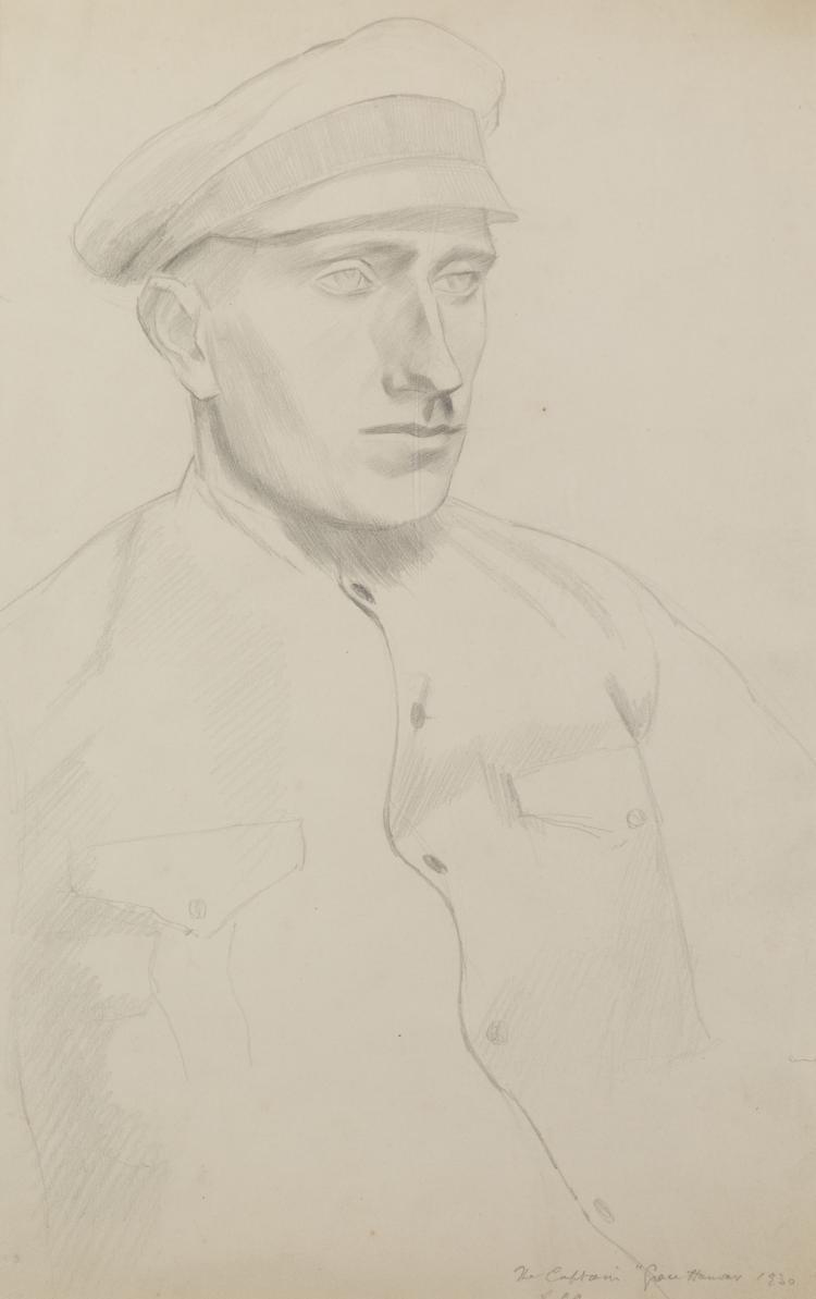 Richard Carline comparable auction result: richard carline 1896 1980 the captain of the grace harwar