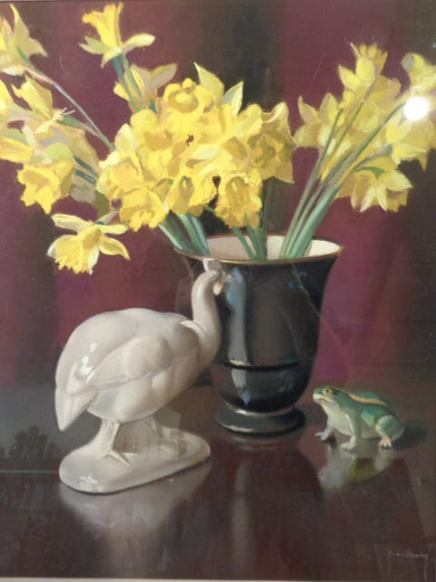 Raymond van Doren comparable auction result: raymond van doren 1906 1991 belgium oil pastel