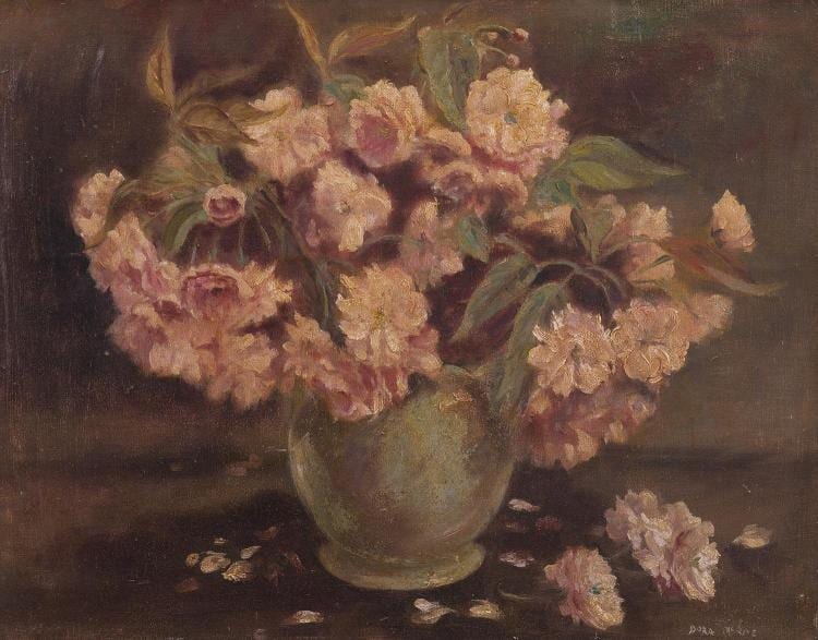 Dora McRae comparable auction result: dora mcrae 1908 2003 still life oil on canvas on board