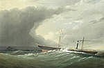 Walter (1860) West comparable auction result: joseph walter british 1783 1856 the paddle steamer cornwall off the coa