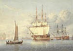 John Cantiloe Joy comparable auction result: john cantiloe joy british 1806 1866 hms cornwallis lying moored off sh