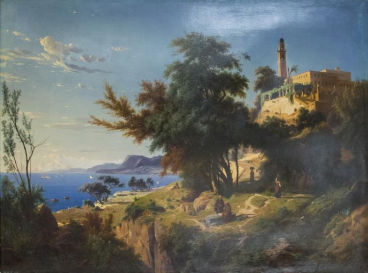 Auguste Lapito comparable auction result: louis auguste lapito italian landscape