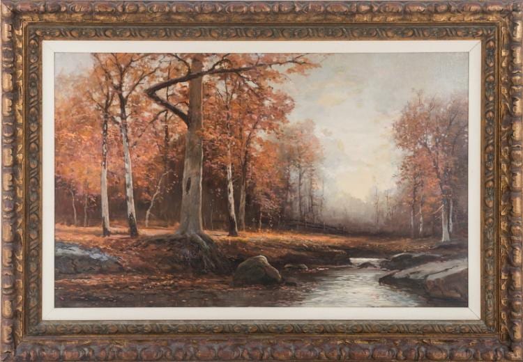 ROBERT WOOD: "DEEP IN THE FOREST" sold by Abell Auction, lot 94 — auction record photograph