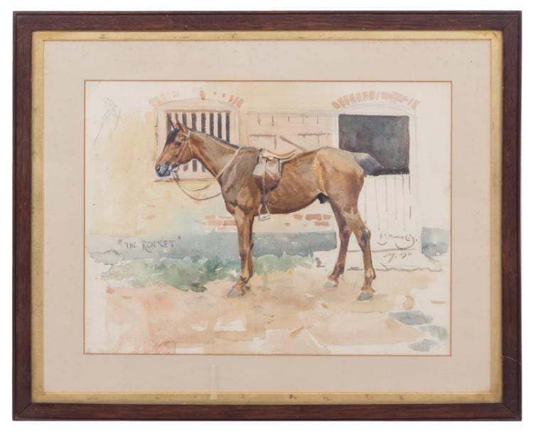 Alfred James Munnings comparable auction result: alfred munnings the rocket