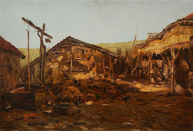 Jean-Baptiste Degreef comparable auction result: jean baptiste degreef 1852 1894 cour de ferme