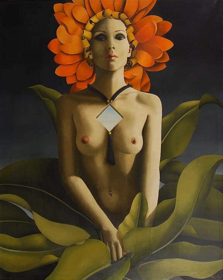 Danielle comparable auction result: danielle 1944 nu au n nuphar