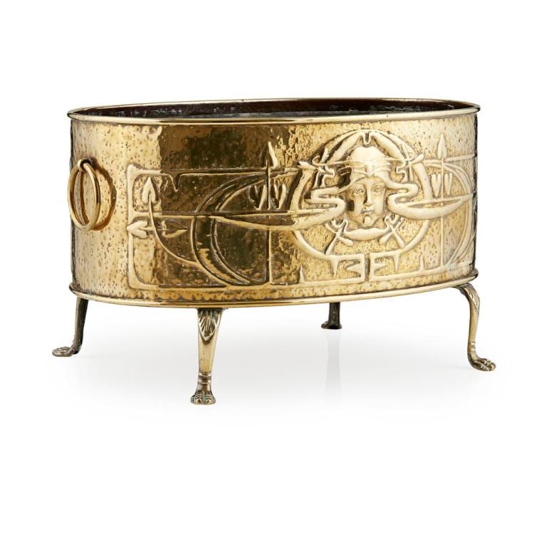 Marion Henderson Wilson comparable auction result: marion henderson wilson 1869 1956 glasgow style brass planter circa 1900 42cm across
