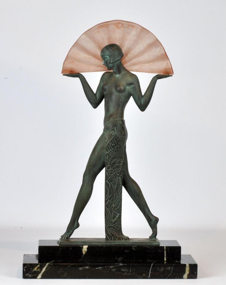 Raymond Guerbe comparable auction result: raymond guerbe espana table lamp