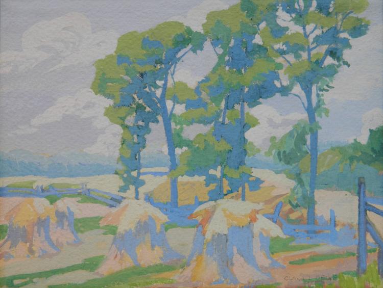 Clara L. Deike comparable auction result: clara deike gouache