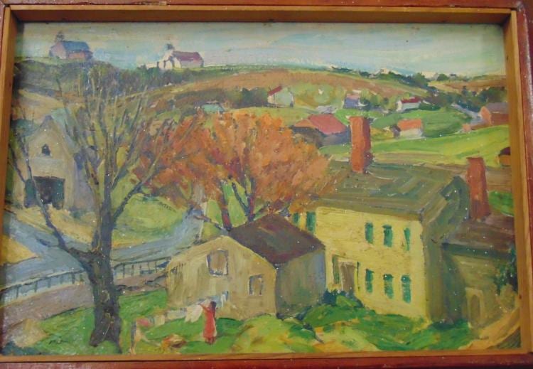 Harold E. Walker comparable auction result: harold e walker oil on board truro mass