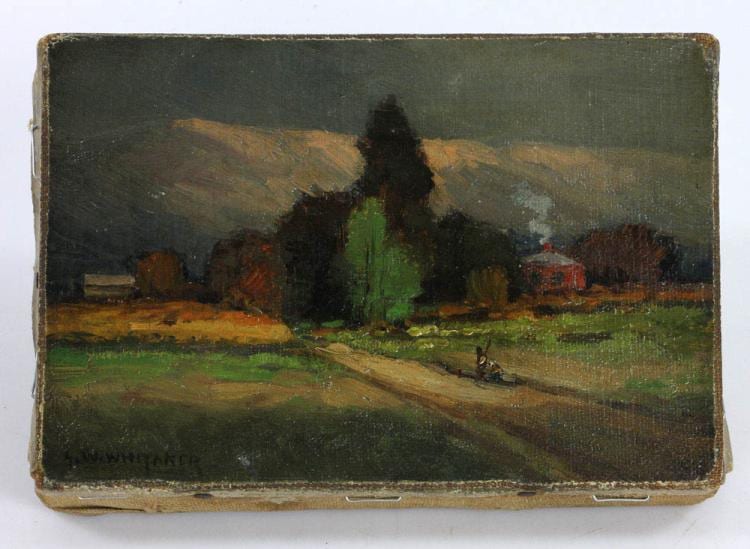 George Whitaker comparable auction result: george whittaker fall landscape oil on canvas