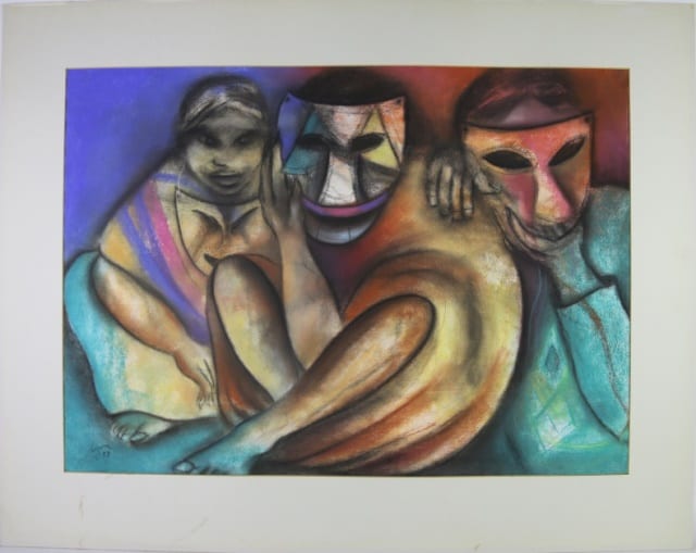 Ruben Leyva comparable auction result: ruben leyva mexican 1953 original pastel
