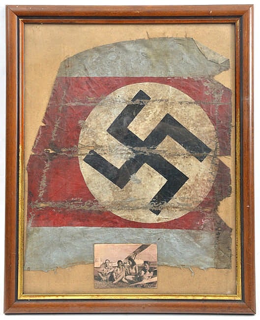 A. Reich comparable auction result: a painted fabric panel from the tail fin of a pre wwii third reich training