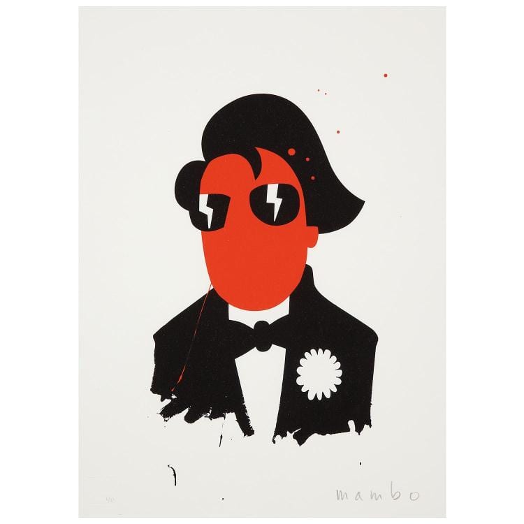 Mambo comparable auction result: mambo n en 1969 sans titre 2016 screenprint on paper numbered 6 25 lower left and signed lower right 15 3 4 x 11 3 4 in