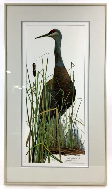 Neil Adamson comparable auction result: neil adamson signed print sandhill crane