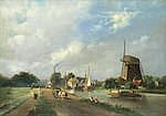 Jacobus Adrianus Vrolijk comparable auction result: adrianus jacobus vrolijk dutch 1834 1862 dutch canal scene