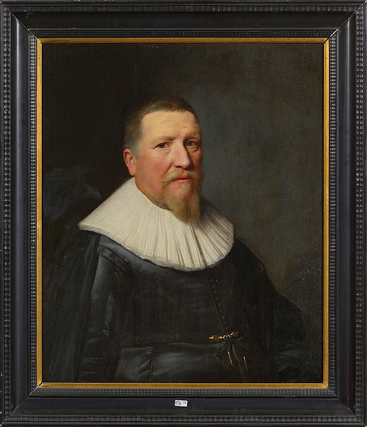 Michiel van Miereveld comparable auction result: huile sur panneau de ch ne parquet portrait d un gentilhomme sign au m
