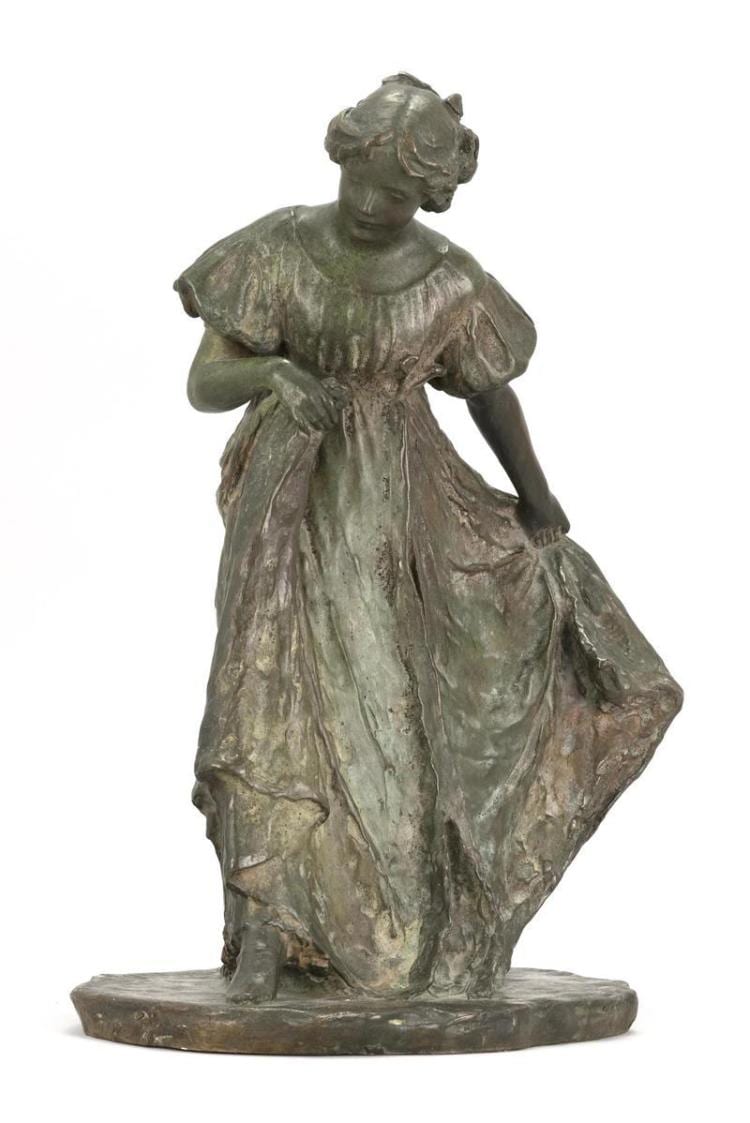 Bessie Onahotema Potter comparable auction result: bessie onahotema potter keyes vonnoh new york connecticut missouri 1872 1955 dancing girl bronze height 14