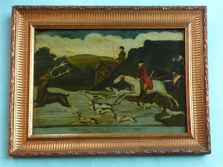 George George comparable auction result: george iii a rare glass picture entitled his majesty george the third a s